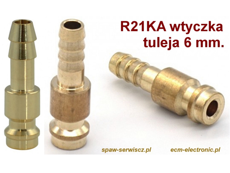 Szybkozcze - wtyk typu R21SF-TF06-MXX, przycze 6 mm.
